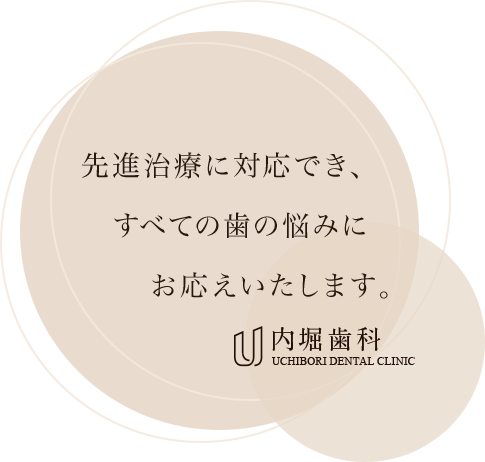 先進治療に対応でき、すべての歯の悩みにお応えいたします。